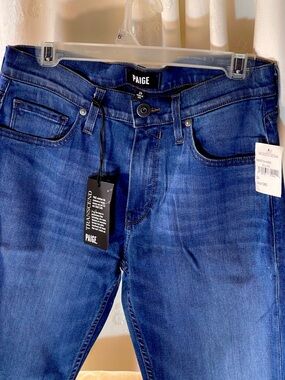 PAIGE Men’s Dark Blue Skinny Jeans